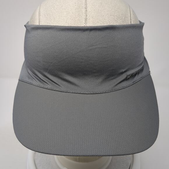 Mission Fitted Sun Visor Hat Solid Gray One Size Stretch Outdoor - Picture 2 of 10
